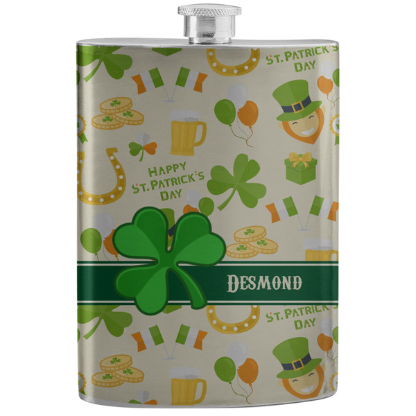 Custom St. Patrick's Day Stainless Steel Flask (Personalized)