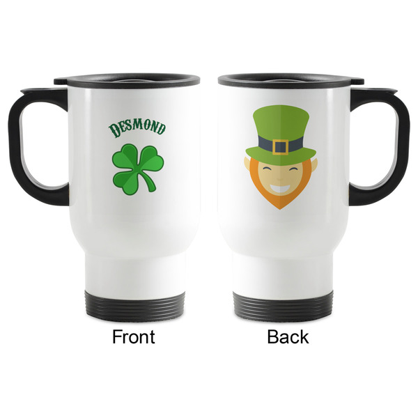 St. Patrick's Day Stainless Steel Travel Mug with Handle - Apvl