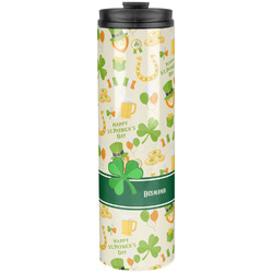 St. Patrick's Day Stainless Steel Skinny Tumbler - 20 oz (Personalized)
