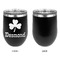 St. Patrick's Day Stainless Wine Tumblers - Black - Single Sided - Approval