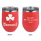 St. Patrick's Day Stainless Wine Tumblers - Coral - Double Sided - Approval