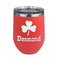 St. Patrick's Day Stainless Wine Tumblers - Coral - Double Sided - Front