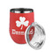 St. Patrick's Day Stainless Wine Tumblers - Coral - Single Sided - Alt View