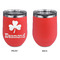 St. Patrick's Day Stainless Wine Tumblers - Coral - Single Sided - Approval