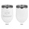 St. Patrick's Day Stainless Wine Tumblers - White - Single Sided - Approval