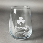 St. Patrick's Day Stemless Wine Glass - Engraved (Personalized)