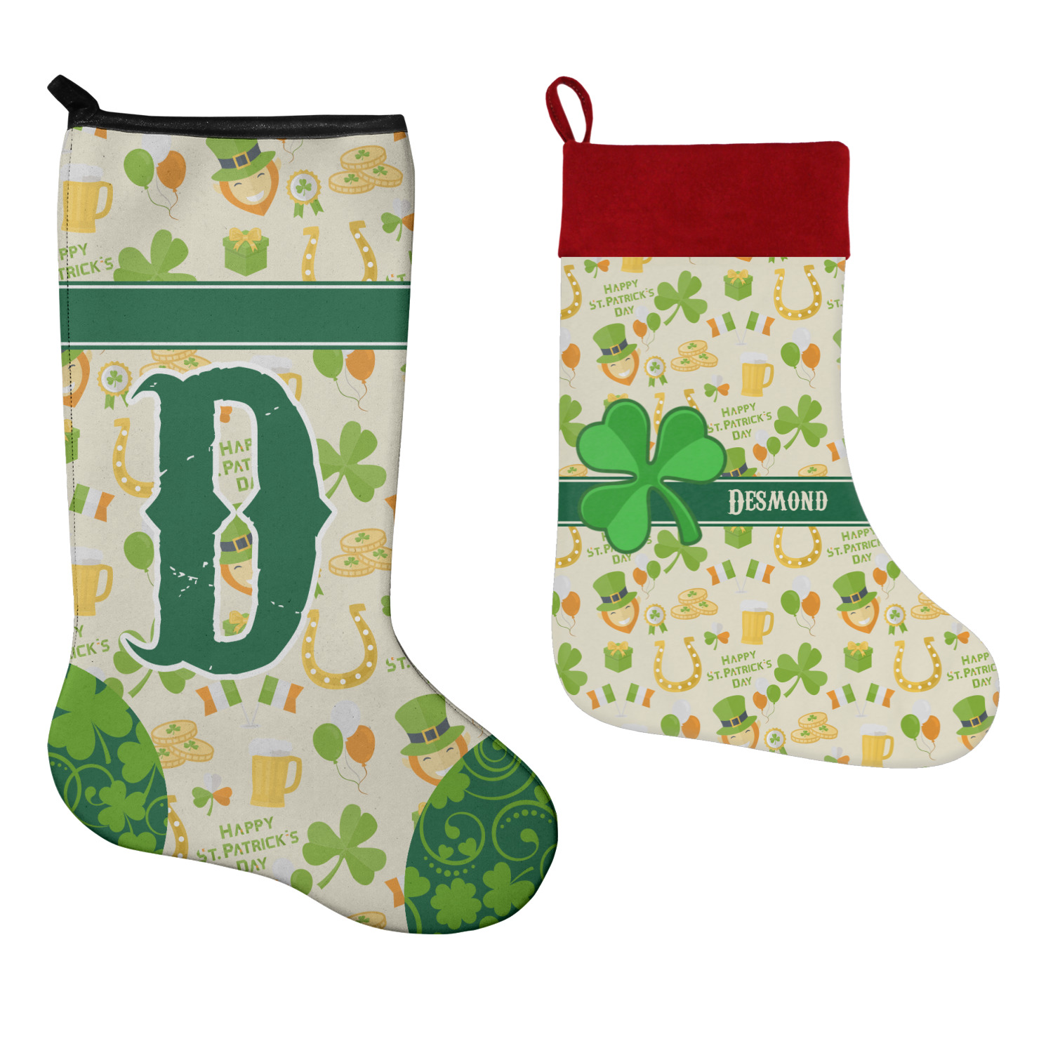 St. Patrick’s Day Holiday Stocking - Neoprene (Personalized
