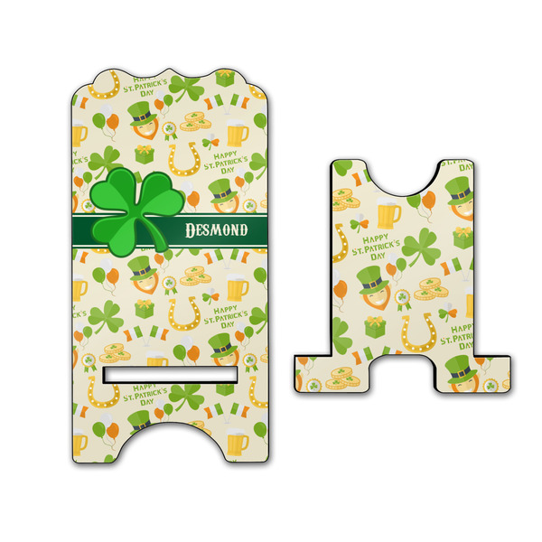 St. Patrick's Day Stylized Phone Stand - Front & Back - Large