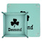 St. Patrick's Day Teal Faux Leather Valet Trays - PARENT MAIN