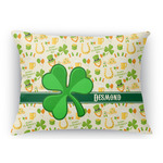 St. Patrick's Day Rectangular Throw Pillow Case - 12"x18" (Personalized)