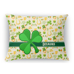 St. Patrick's Day Rectangular Throw Pillow Case (Personalized)