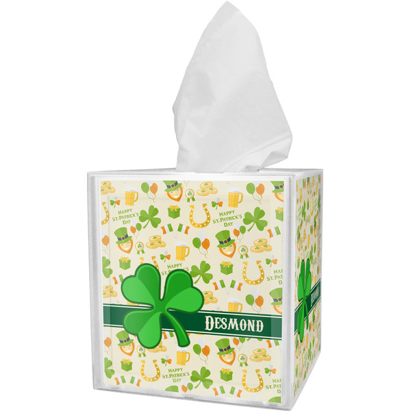 Custom St. Patrick's Day Tissue Box Cover (Personalized)