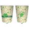 St. Patrick's Day Trash Can White - Front and Back - Apvl