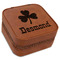 St. Patrick's Day Travel Jewelry Boxes - Leather - Rawhide - Angled View