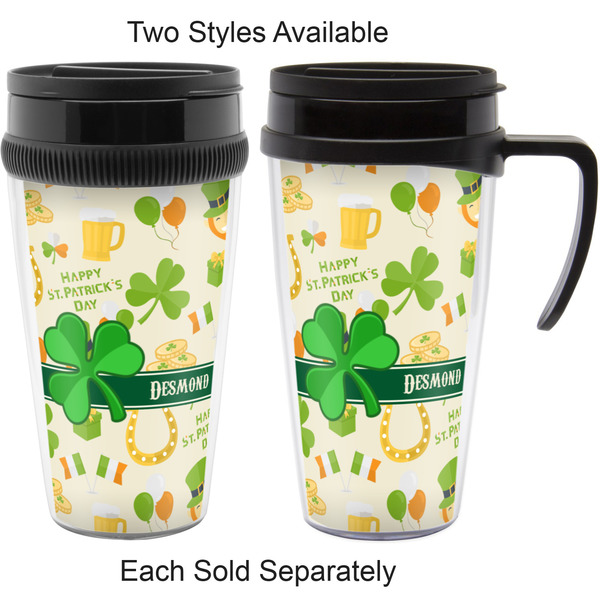 St. Patrick's Day Travel Mugs - with & without Handle