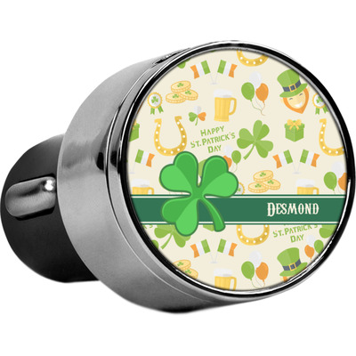 St. Patrick's Day USB Car Charger (Personalized)