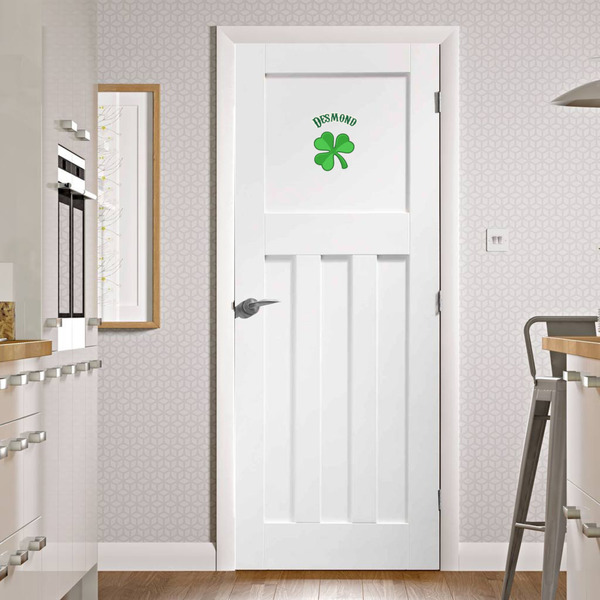 St. Patrick's Day Wall Graphic on Door