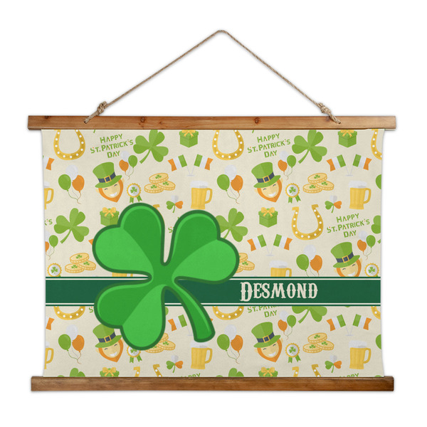 Custom St. Patrick's Day Wall Hanging Tapestry - Wide (Personalized)