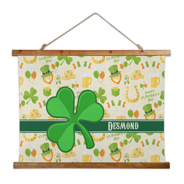 Custom St. Patrick's Day Wall Hanging Tapestry - Wide (Personalized)