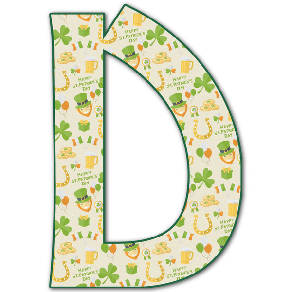Custom St. Patrick's Day Letter Decal - Large (Personalized)