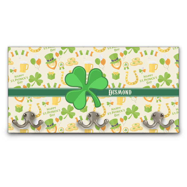 Custom St. Patrick's Day Wall Mounted Coat Rack (Personalized)