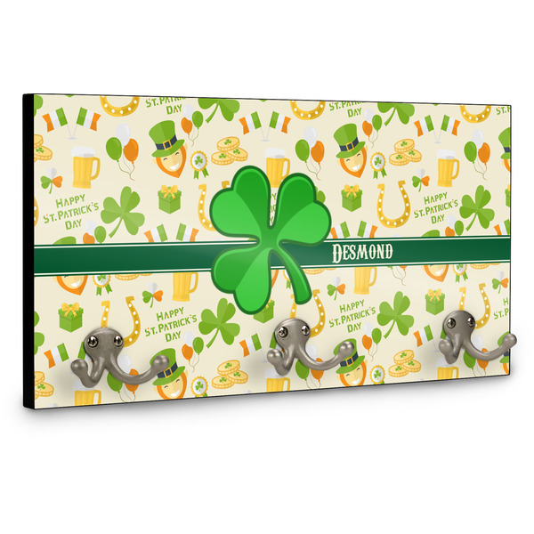 St. Patrick's Day Wall Mounted Coat Hanger - Side View