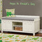 St. Patrick's Day Wall Name Decal Above Storage bench