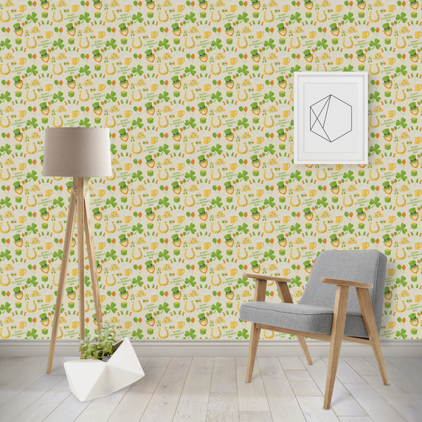 Custom St. Patrick's Day Wallpaper & Surface Covering (Peel & Stick - Repositionable)