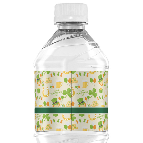 St. Patrick's Day Water Bottle Label - Back View