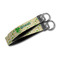 St. Patrick's Day Webbing Keychain FOBs - Size Comparison