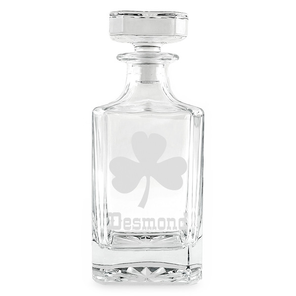 Custom St. Patrick's Day Whiskey Decanter - 26 oz Square (Personalized)