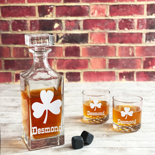 St. Patrick's Day Whiskey Glass - In Context