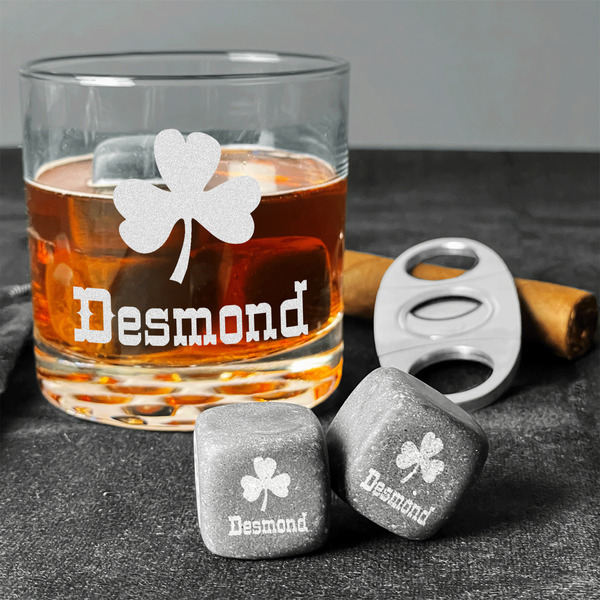 St. Patrick's Day Whiskey Stones - Set of 3 - In Context