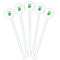 St. Patrick's Day White Plastic 5.5" Stir Stick - Fan View