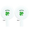 St. Patrick's Day White Plastic 7" Stir Stick - Double Sided - Round - Front & Back