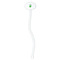 St. Patrick's Day White Plastic 7" Stir Stick - Oval - Single Stick
