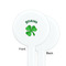 St. Patrick's Day White Plastic 7" Stir Stick - Single Sided - Round - Front & Back
