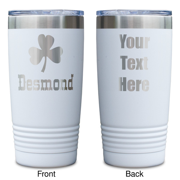 St. Patrick's Day White Polar Camel Tumbler - 20oz - Double Sided - Approval