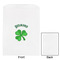 St. Patrick's Day White Treat Bag - Front & Back View