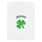 St. Patrick's Day White Treat Bag - Front View