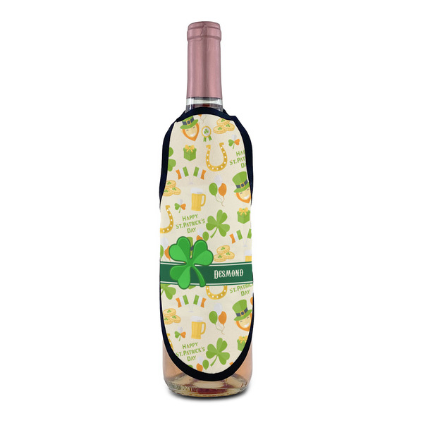 St. Patrick's Day Wine Bottle Apron - IN CONTEXT