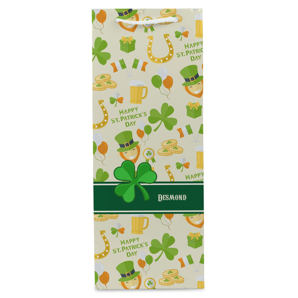 St. Patrick's Day Wine Gift Bag - Gloss - Front