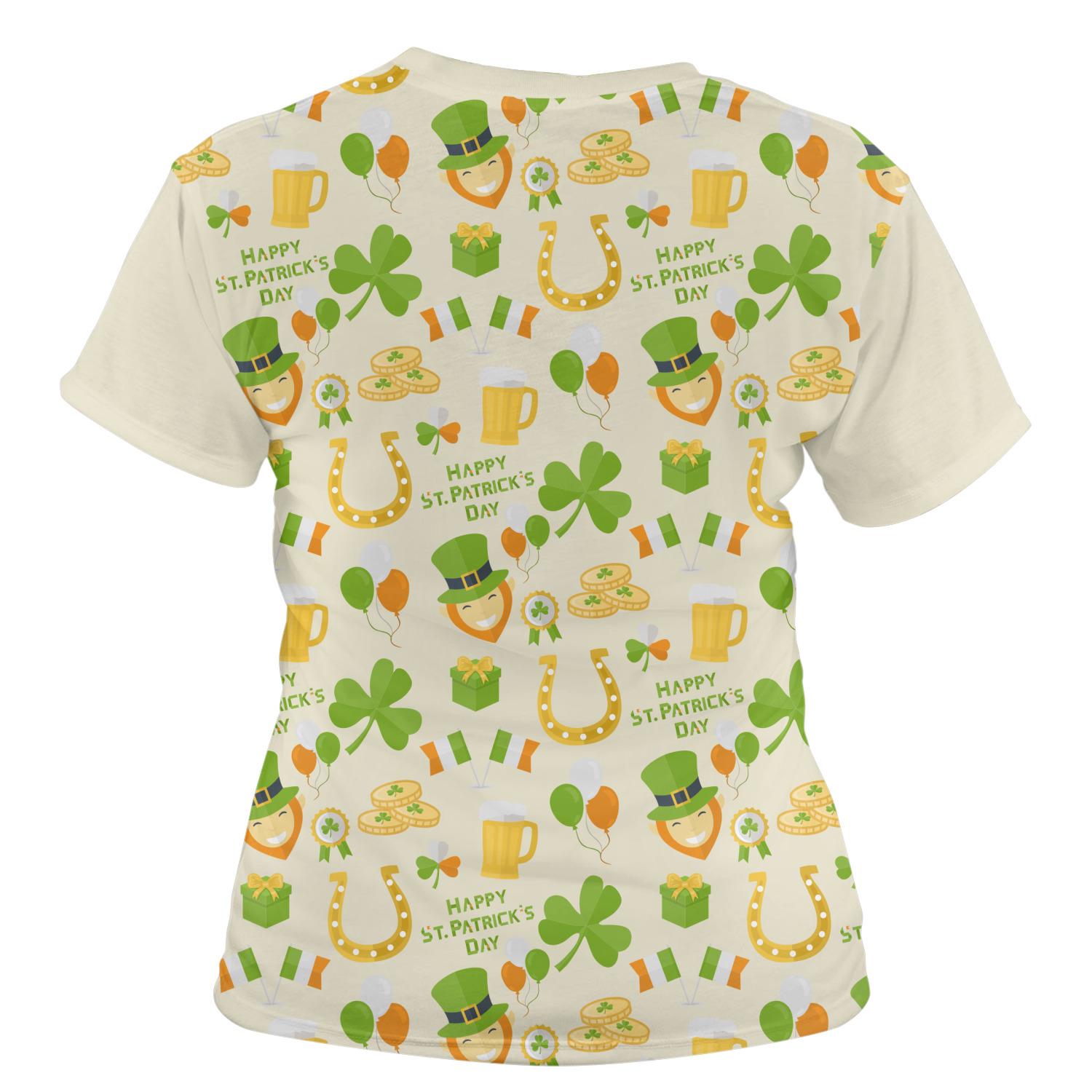 St. Patrick's Day Women's Crew T-Shirt (Personalized) - YouCustomizeIt
