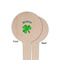 St. Patrick's Day Wooden 4" Food Pick - Round - Single Sided - Front & Back