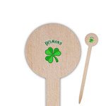 St. Patrick's Day 6" Round Wooden Food Picks - Single Sided (Personalized)