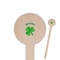 St. Patrick's Day Wooden 6" Food Pick - Round - Closeup