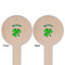 St. Patrick's Day Wooden 6" Food Pick - Round - Double Sided - Front & Back