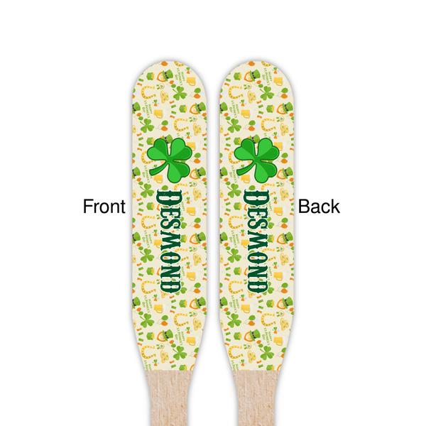 St. Patrick's Day Wooden Food Pick - Paddle - Double Sided - Front & Back