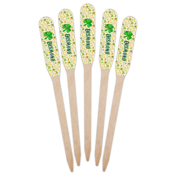 St. Patrick's Day Wooden Food Pick - Paddle - Fan View
