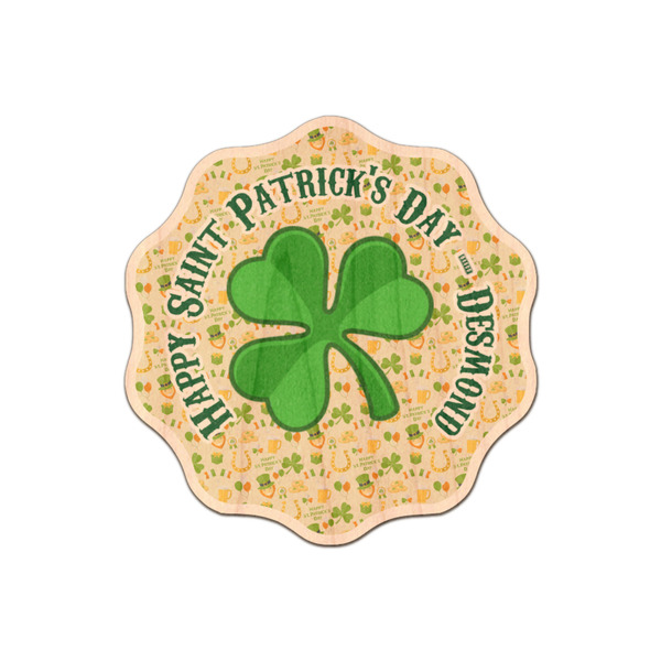 Custom St. Patrick's Day Genuine Maple or Cherry Wood Sticker (Personalized)